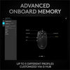 Logitech - G Pro (Hero) Wired Optical Gaming Mouse with LIGHTSYNC RGB Lighting - Black