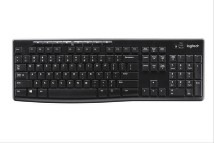 Logitech - MK270 Full-size Wireless Membrane Keyboard for PC - Black