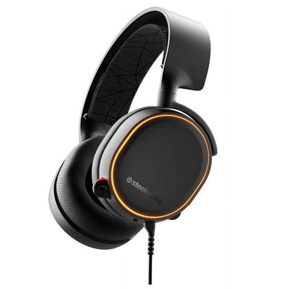 SteelSeries - Arctis 5 Wired DTS Headphone Gaming Headset for PC, PS5, and PS4 - Black